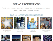 Tablet Screenshot of popkoproductions.com